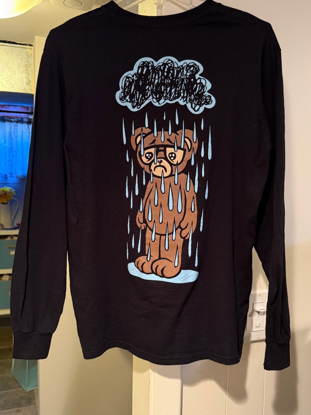 Teddy Swims “I’m Not Okay” Black Long Sleeve Tee with cuff wrist